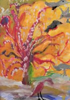 «Дерево-планета птиц», Печурина Полина, 6 лет,